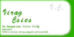 virag csics business card